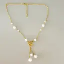 Collier 4 en 1 en perles blanches et doré