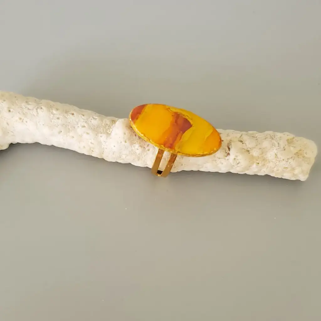 [BA0005] Bague petit oval Orange