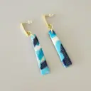 Boucles d'oreilles multi-bleues