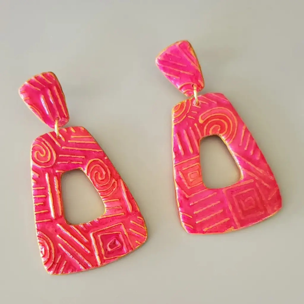Boucles d'oreilles flamboyants