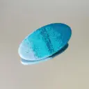 Broche bleue et blanche paillettes bleues